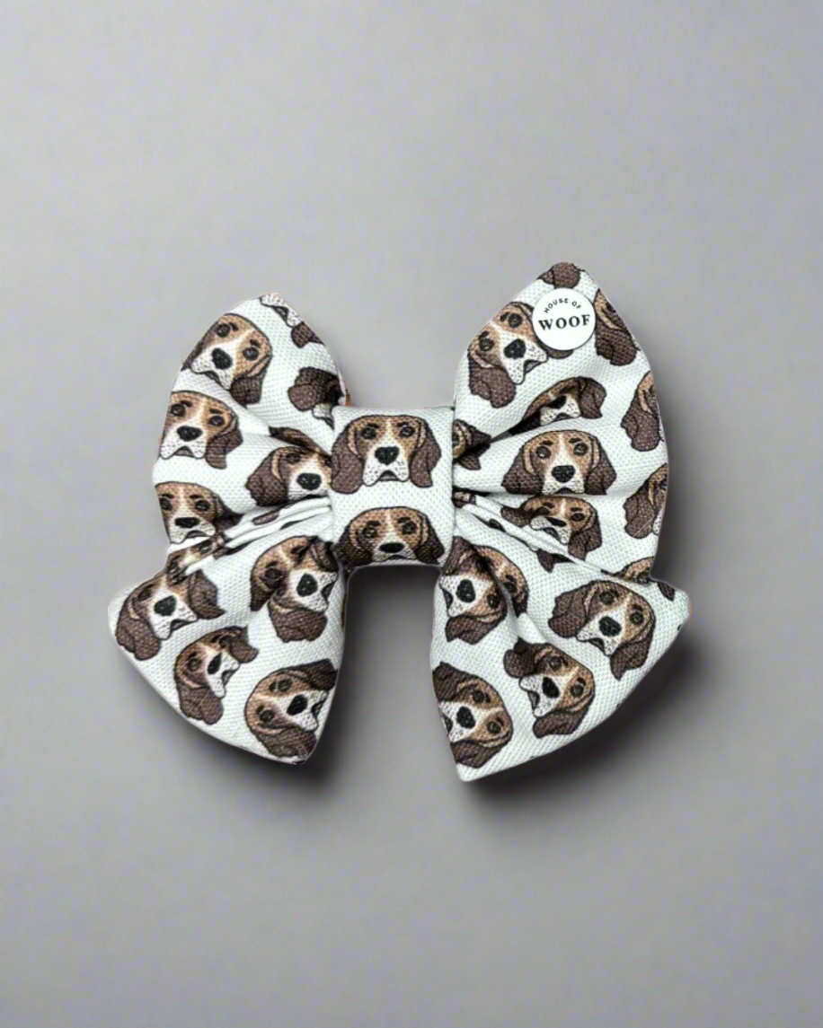 Beagle Sailor Bow