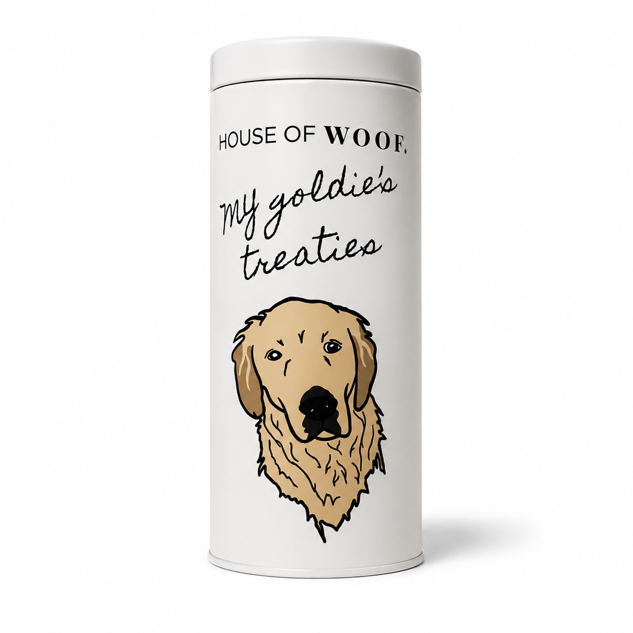 Golden Retriever Treat Tin