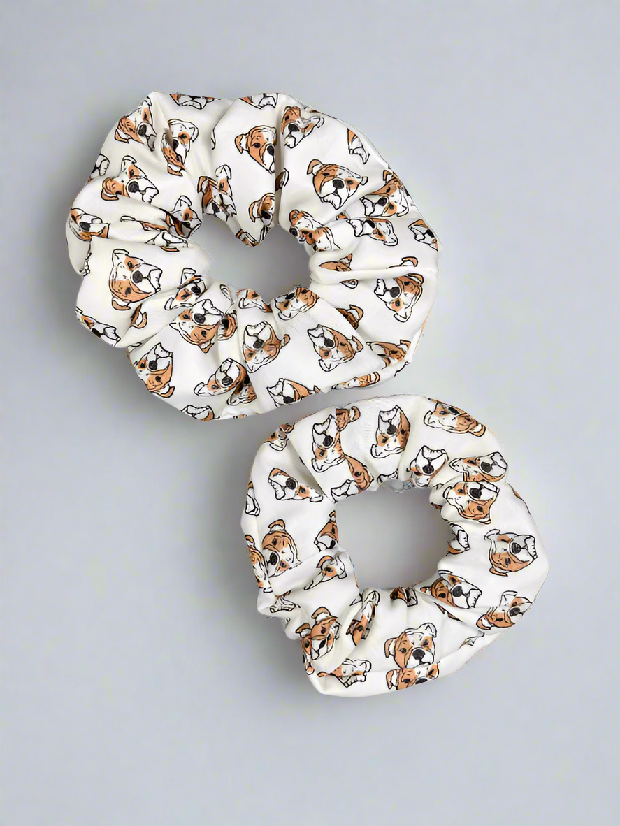 English Bulldog Scrunchies