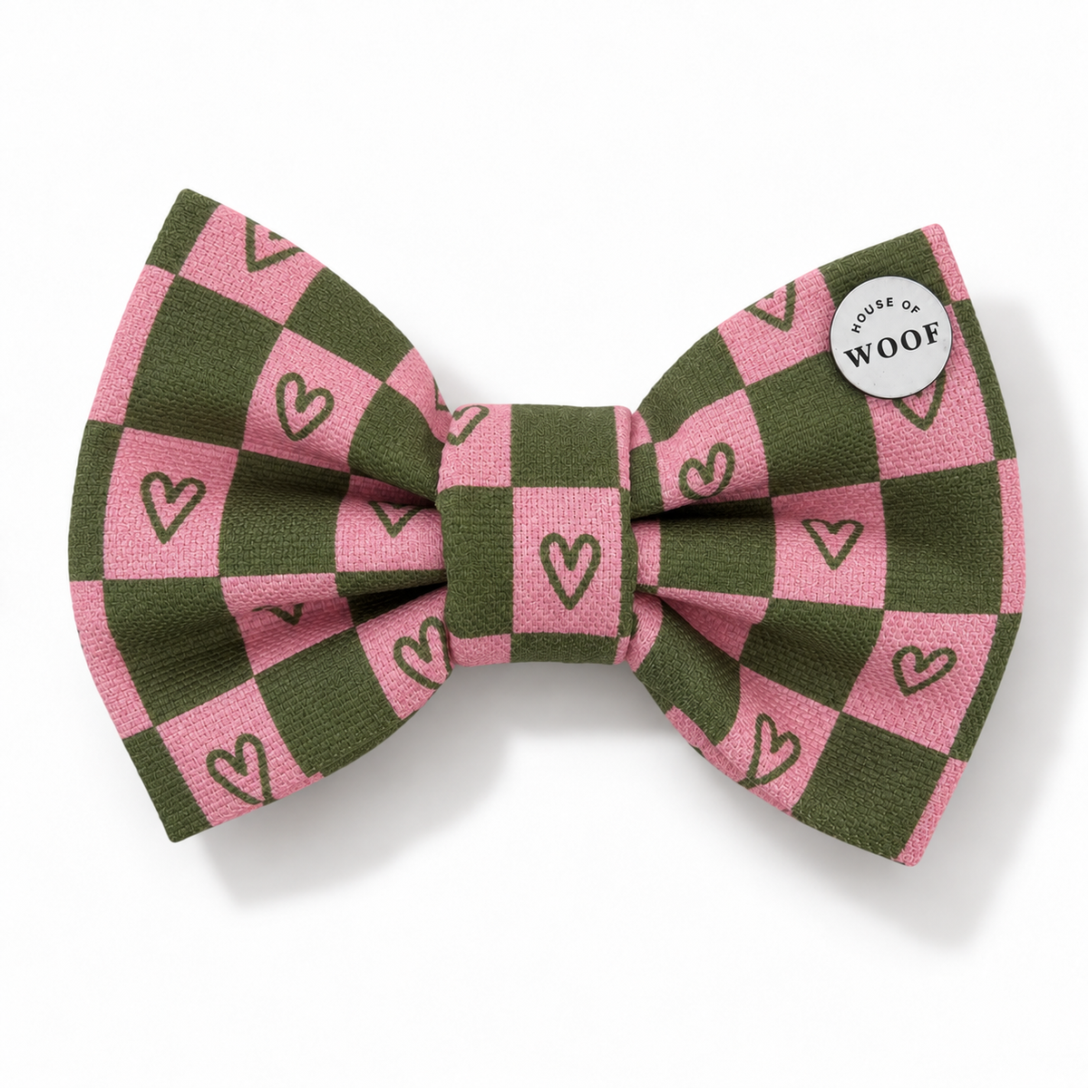 Hearts Dog Bow Tie