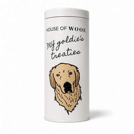 Golden Retriever Treat Tin